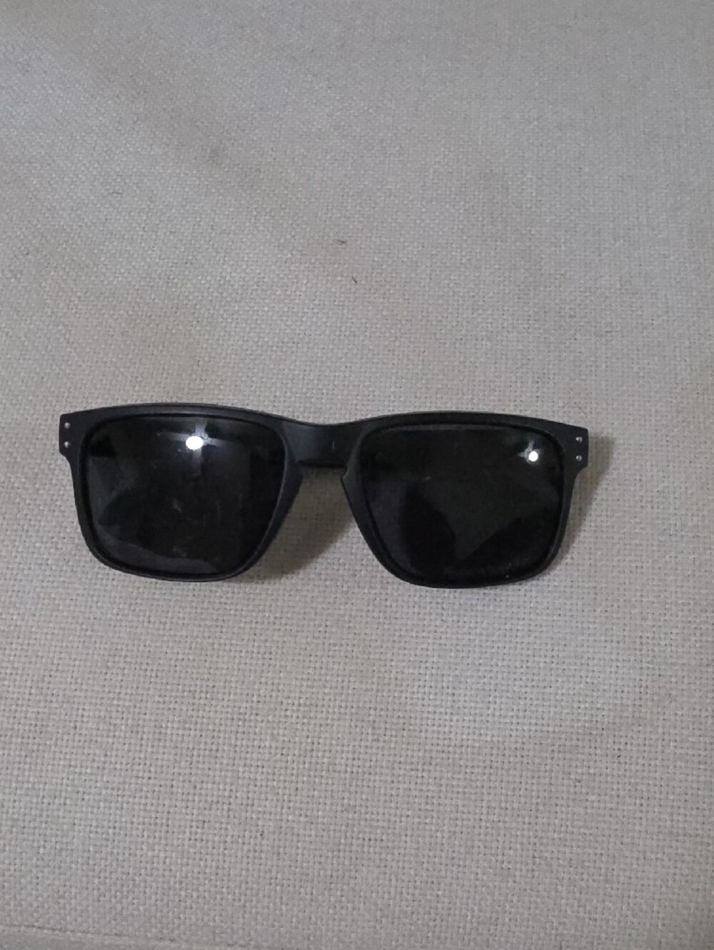 Men's Black Rectangle Sunglasses - Unbranded